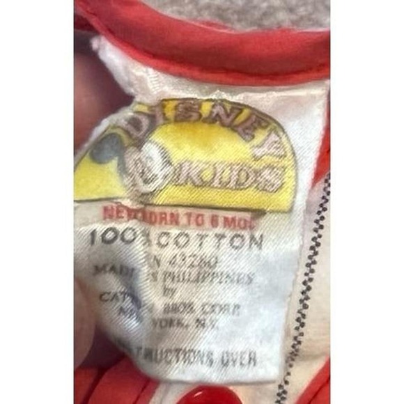 Vintage Mickey Mouse Baby Baseball Jersey Shirt 0-6 Months Disney All Stars - Picture 2 of 3